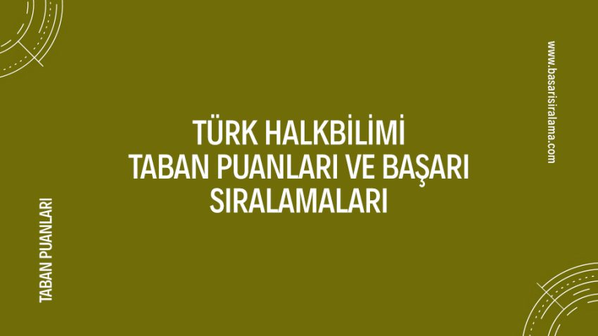 Türk Halkbilimi Taban Puanları