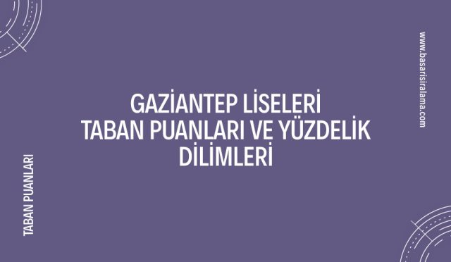 gaziantep-liseleri-taban-puanlari