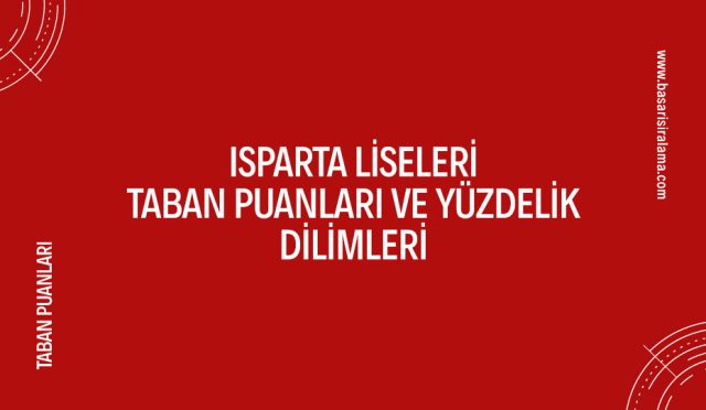 isparta-liseleri-taban-puanlari