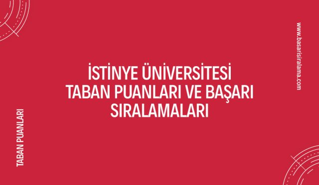 istinye-universitesi-taban-puanlari