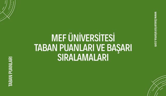 mef-universitesi-taban-puanlari